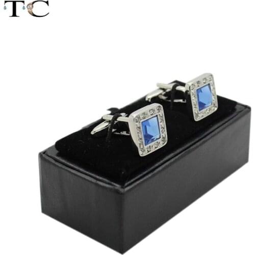 New! Hot! High Quality Black Faux Leather Small Cufflinks Box 20pcs/lot 8x4x3cm Size Classical Fashion Gift Boxes For Men