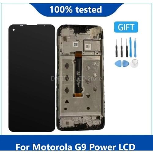 Original For Motorola Moto G9 Power LCD Display Touch Screen Digitizer Assembly For G9power LCD XT2091-3 XT2091-4 LCD With Frame