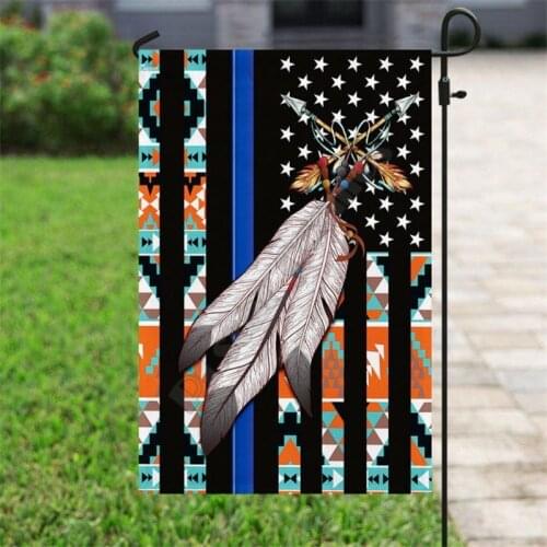 Native Flag 3D Full Printing Garden Flags Hanging House Flag Garden Flag Decoration Double-sided Printing 02