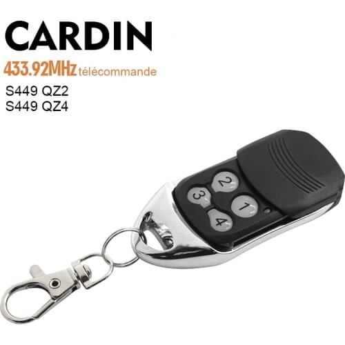 CARDIN Garage Remote Control Rolling Code 433MHz Gate Door Opener For S449 QZ2 QZ4 433.92MHz Telecommande