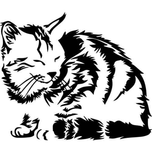 S51705 Various Sizes/Colors Car Stickers Vinyl Decal Cat Motorcycle Decorative Accessories Waterproof