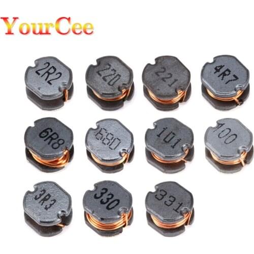 10pcs/lot CD75 SMD Power Inductor 3.3uH 2.2uH 4.7uH 6.8uH 10uH 22uH 33uH 47uH 100uH 220uH 330uH 470uH 100 220 330 470 101 471