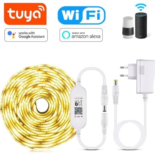 Tuya WIFI LED Strip Light DC 12V Wireless App Control 2835 Night Lights Backlighting Smart Home Life Work With Alexa Google Home