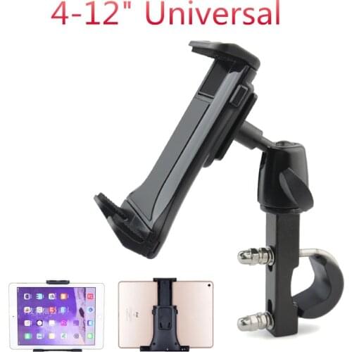Universal 360 Degrees Rotating Motorcycle GPS Holder Tablet PC Stand Holder Aluminum Alloy For 4-12 Inch PC