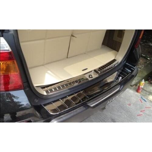 Higher star stainless steel 2pcs(internal+external)Rear trunk scuff Plate,tailgate protect plate for Toyota Highlander 2009-2014