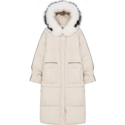 Winter Coat Women High Quality Imitation Lazy Rabbit Fur collar Womens Parka Medium And Long Thick Warm Plus Size Ladies Coats