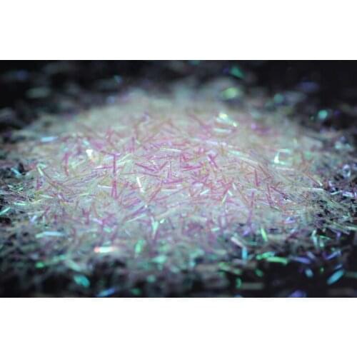 0.2 x 3 mm Red Holo White Bar Tinsel Glitter Sequin For Nail Art ,Resin Craft,Slime Wholesale Craft Supplies Bulk