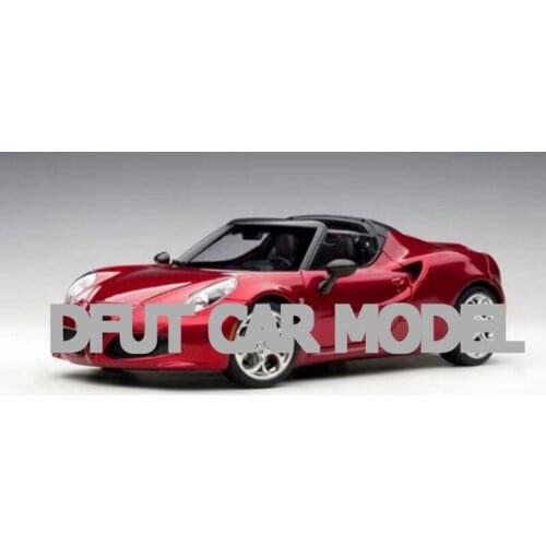 1:18 Alloy Toy Vehicles Autoart Alfa Romeo 4C Convertible Car Model Of Childrens Car Original Authorized Authentic Kids Toys