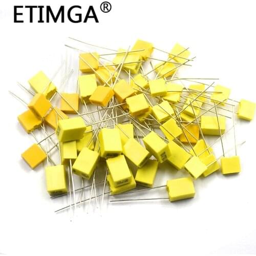 20PCS/LOT Polypropylene Safety Plastic Film 100V 1nF ~ 470nF 100nf 220nf 10nf 47nf 22nf 1nf 0.47uf 0.1uf Correction capacitor