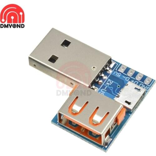 4P 2.54mm DIP PCB Converter Adapter Male to Female USB to MICRO Connector Interface 4 PIN Straight Plug Breakout Board