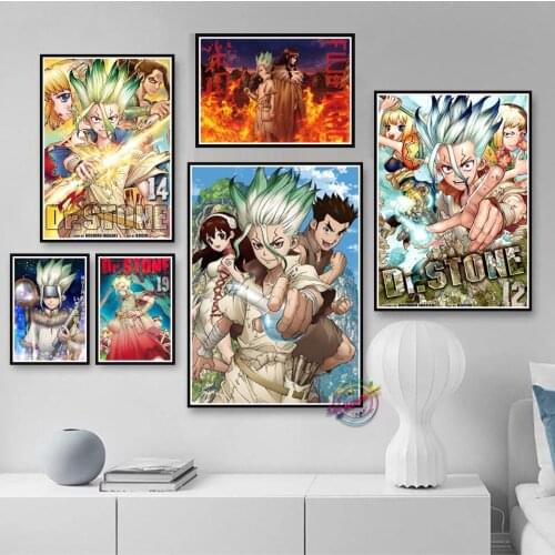 Dr Stone Anime Poster Wall Art Picture Canvas Painting For Bar Home Decor Gift