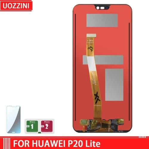 For HUAWEI P20 Lite Display Touch Screen for HUAWEI P20 Lite LCD ane-lx3 Huawei Nova 3e Display with Free Tempered Glass