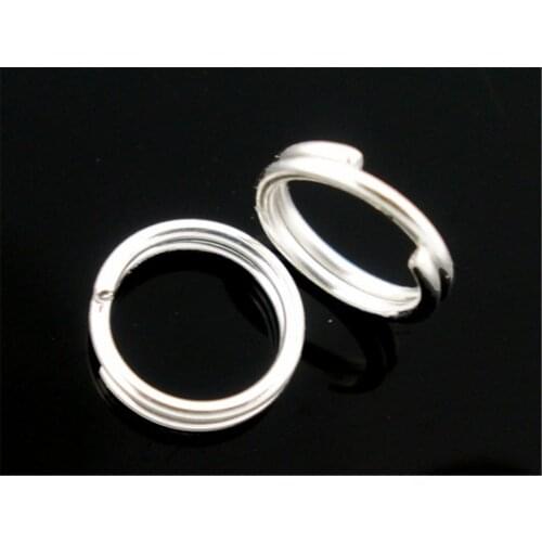 DoreenBeads 800 PCs Silver color Double Loops Open Jump Rings 6mm Dia. Findings (B04156), yiwu