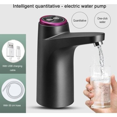 Electric Water Pump Automatic Button Dispenser Touch Control Gallon Bottle Drinking Switch USB Charging Supplies for Home
