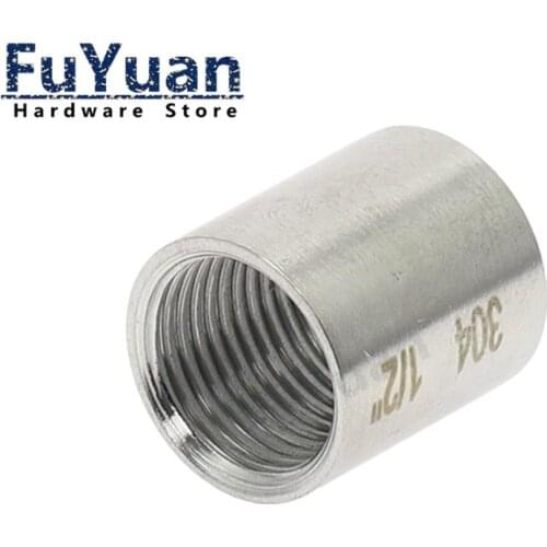 SS 304 Stainless Steel Water Pipe Fitting 1/8" 1/4" 3/8" 1/2" 3/4" 1" 1-1/4" 1-1/2" 2" Straight Female Threaded Pipe Fitting