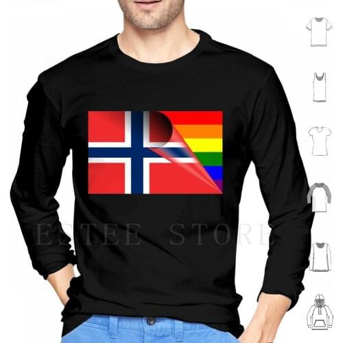 Norway Flag Pride Rainbow Flag Hoodies Norway Norway Flag Pride Rights Pride Rainbow Flag Rainbow Pride Rights