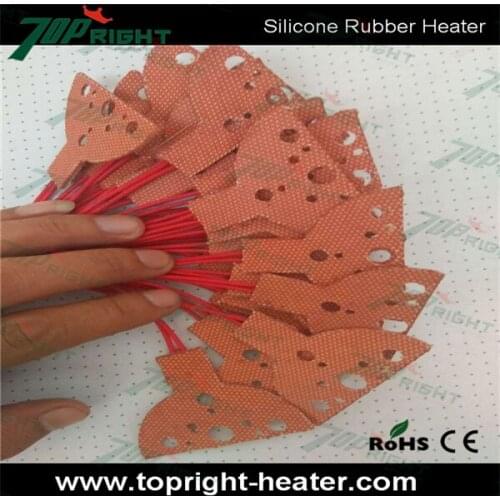 The size customized for the drawing 48v35w silicone band heating element