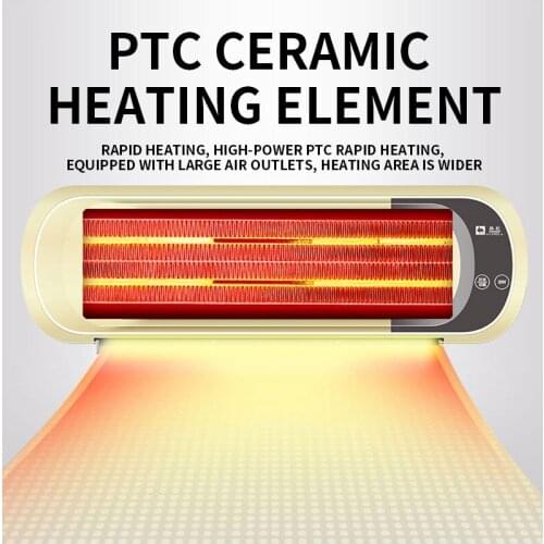 Air Heater Wall-mounted electric heater, bathroom Warm Blower Room Fan Stove Heater Timer 12H for Office Home