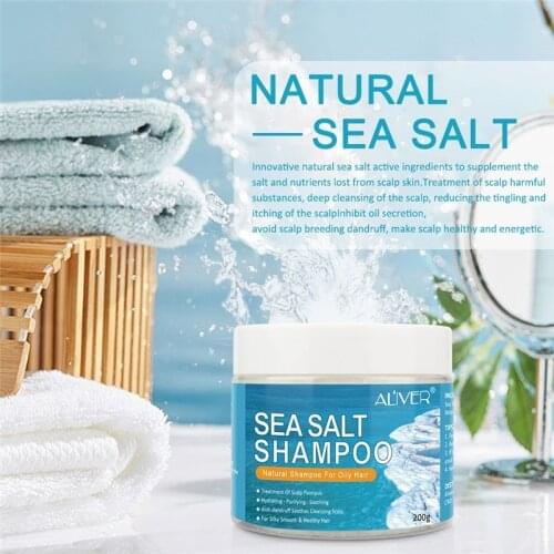 Natural Sea Salt Shampoo Hair Treatment Shampoo for Scalp Psoriasis Itching