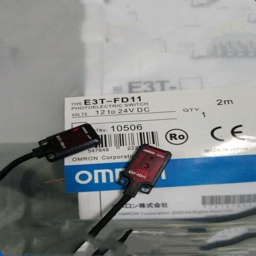OMRON E3T-FD11 original 2M 12-24VDC Thin-type diffused photoelectric switch infrared sensor