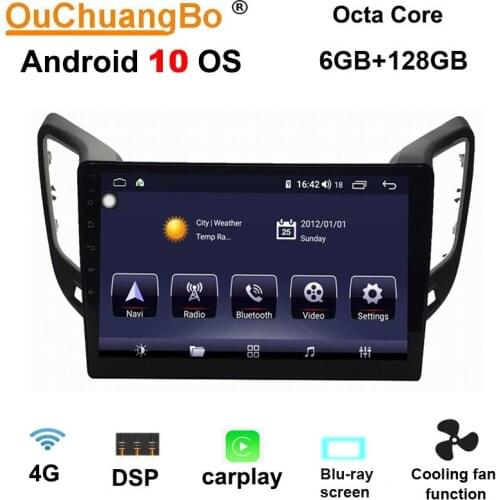 Ouchuangbo android 10 radio gps multimedia player for ChangAn CS15 2016 support 9 inch 6GB RAM 128GB ROM