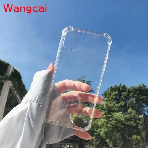 Airbag Transparent Case For Realme C21 C20 V11 X7 Pro C17 7i 7 Narzo 20 Pro C12 C15 C11 A53 A32 A33 2020 Soft Anti-fall Cover