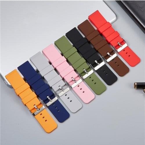 Soft Silicone Quick Release Straps for Samsung Galaxy Watch Band Waterproof Men Women Smartwatch Watchbands 18mm 20mm 22mm