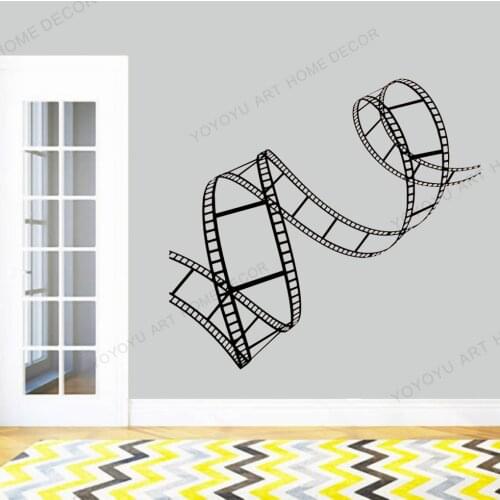 Removable Wall Decal Filming Art Cinema Film Movie Wall Stickers Mural For Film Cinema Home Theatre Art Posters Mural rb166