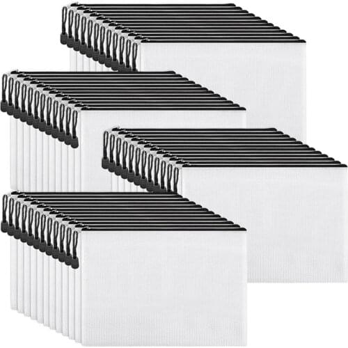 40Pcs Mesh Zipper Pouch Document Bag,Waterproof Zip File Folders,A4 Size,For School Office Supplies,Travel Storage