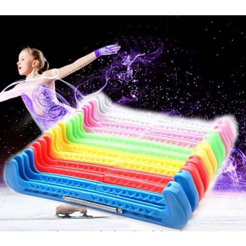 1 Pair Figure Skate Shoe Cover Ice Knife Blade Protector Sleeve Nylon PVC Cold-resistant Adjustable Anti-slide 5 Colors