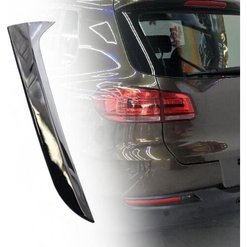 1 Pair Rear Window Spoiler Cover Practical Waterproof ABS Wing Beveled Car Exterior Cover Trim for VW-Tiguan MK1 2007-2016
