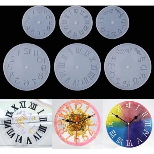 1pcs Clock Making Silicone Mold Resin Epoxy Moulds Art Resin DIY Craft Casting Mold Jewelry Making Tools Home Decoration