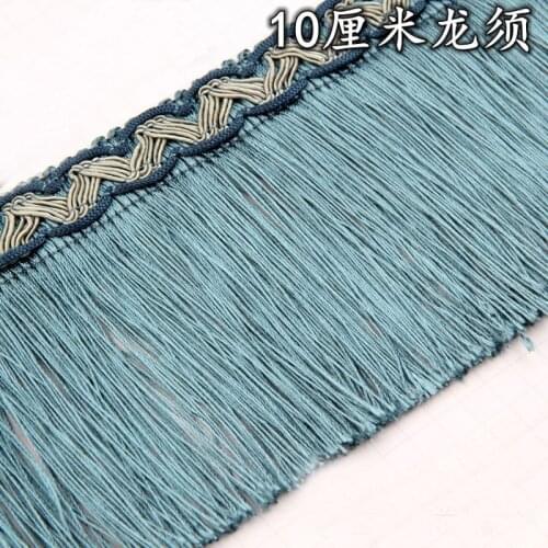 12 yards 10cm Long Fringe Sewing Tassel Fringe Making Household Craft Curtain Fabric Ribbon Upholstery Decorative