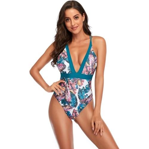 2021 One Piece Swimsuit Women Solid Bathing Suit Halter Bodysuit Push Up Swimsuit Monokini Beachwear Plus Size Swimwear Tankini