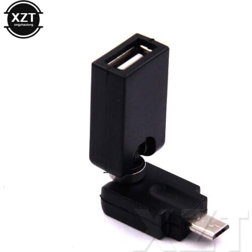 AT Mini B 5Pin Male to USB A Female Adapter for Car Music Mobile Phone MP3 MP4 360 Degree Rotate DATA Converter Connector