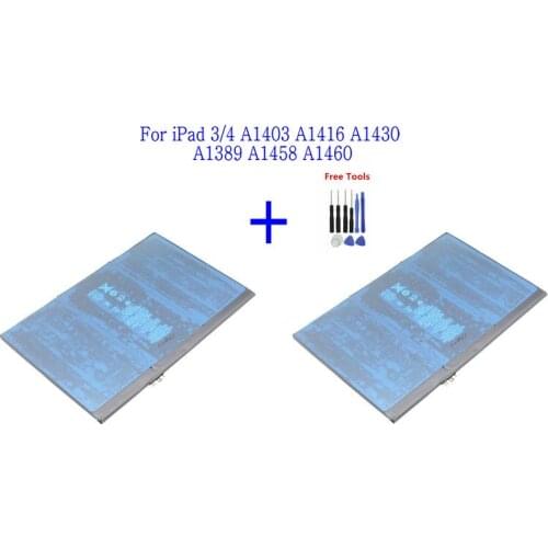 2x 3.72V 11560mAh A1389 Laptop Replacement Battery For Apple iPad 3 3RD 4 Generation A1403 A1416 A1430 A1389 A1458 A1460 + Tools
