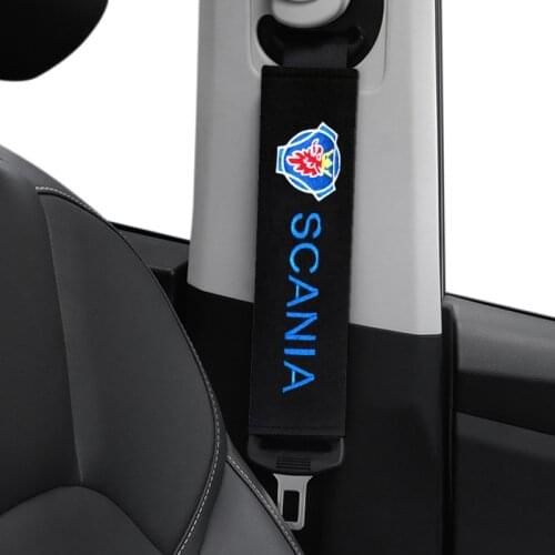 Car Styling Auto Shoulder Pads Cover Case for SCANIA SAAB Car Emblem Accessories Car-Styling Sticker Car Seat Belt Cover