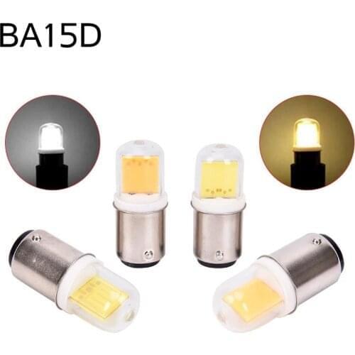 BA15D LED Light Bulbs Dimmable 7W Equivalent 50W Halogen AC 12V/110V/220V BA15D Bin-pin Base COB Bulbs for Home Lighting