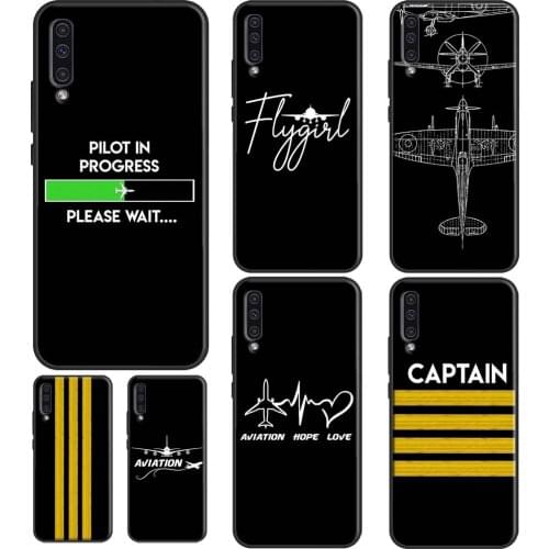 Aircraft Airplane fly travel Case For Samsung A32 A52 A72 A12 A42 A21S A20e A11 A31 A41 A51 A71 A10 A50 A70 A20S A02S