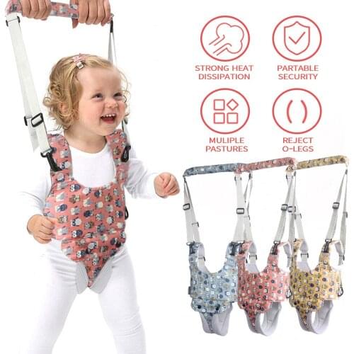 Baby Walker Toddler Belt Help Learning To Walk Kid Safety Vest Protable Harness Leashes Strap Walking Stand Up Adjustable Leash