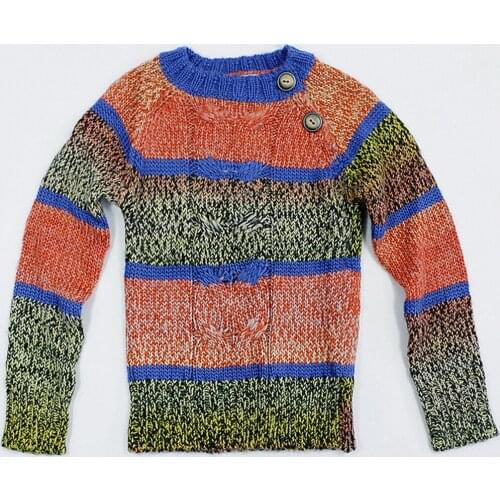 Autumn Children Sweaters Wool Striped Outerwear Warm Pullovers Sweaters Kids Boys Winter Autumn Knitted sweaters 5Y 6Y 4C0858