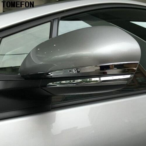 For Toyota Prius XW50 2016 2017 ABS Chrome Exterior Car Rearview Rear View Mirror Trim Strip Lid Cover 2pcs Auto Styling