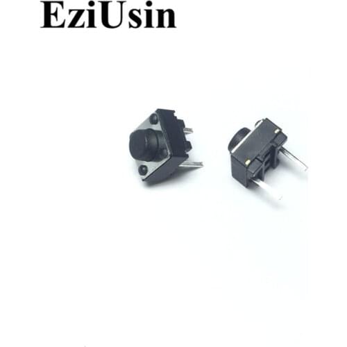 EziUsin 6*6*5 Micro Switch Interrupteur 2 Pin In The Middle PCB Keyboard Light Mini Touch Button Keys DIY For Toys Maker