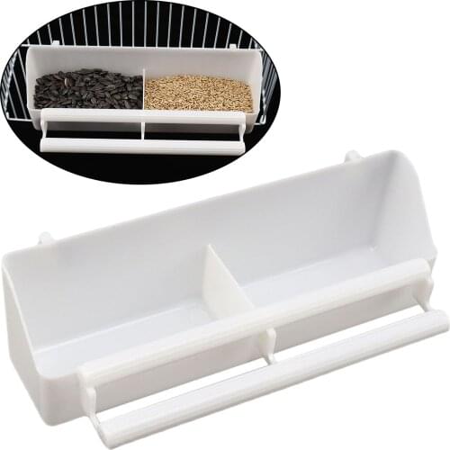 Bird Feeder Hanging Feeding Trough Parrot Food Water Bowl Pet Water Feeder Hanging Feeder for Cage