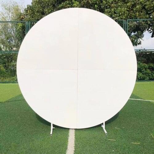 Wrought Iron Round Background Stand Screen Outdoor Lawn Forest T Stage Layout Flower Stand Wedding Supplies Decoration