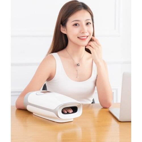 Electric Palm Hand Massager Air Compression Massage Protector Hot Compress Beauty Hand Care Finger Numbness Pain Relief