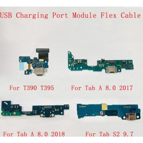 USB Charging Port Module Connector Port Flex Cable For Samsung Tab 8.0 2017 2018 2019 10.1 2019 10.5 S2 9.7 S6 10.5 Replacement