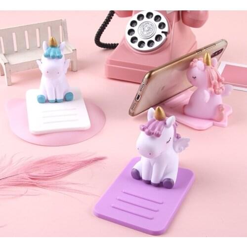 Non-slid Cute Unicorn Hands-free Phone Desk Supprtor/Phone Holder