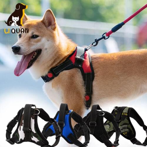 New Dog Soft Adjustable Harness Pet Large Dog Walk Out Harness Vest for Medium Dog Chest Strap Dog Harness Pets Accessories