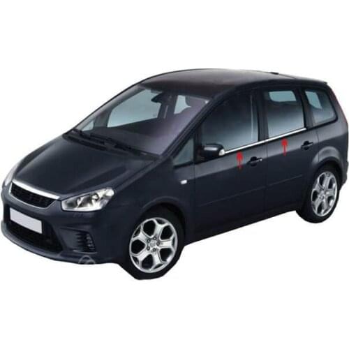Car window trim Chrome car window trim Chrome car trim for Ford C-Max I 4 Pcs S.Steel 2003-2010
